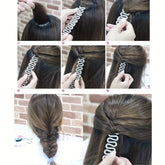 1/3/5pcs Effortless Hair Styling With Hair Twist Styling Bun Maker Braider Roller Hook For Women